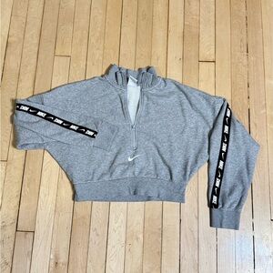 Nike Heather Gray Zip-Up Jacket